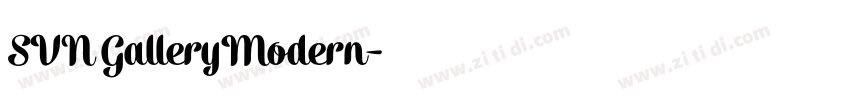 SVN GalleryModern字体转换